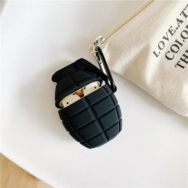Tactical Grenade AirPods Case – Shockproof Silicone Cover (Gen 2)