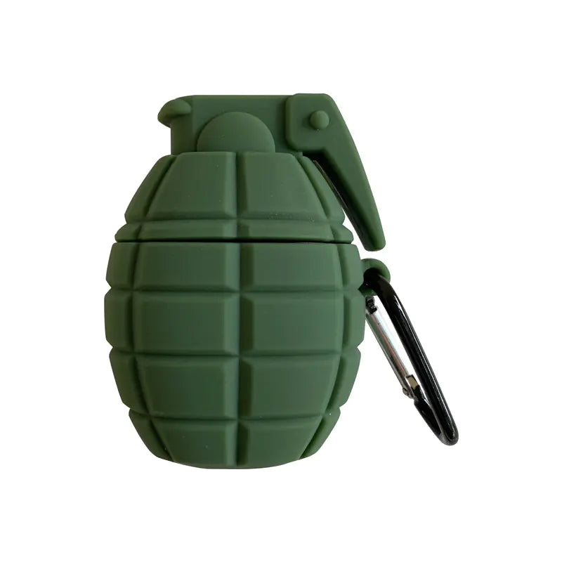 Tactical Grenade AirPods Case – Shockproof Silicone Cover (Gen 2)
