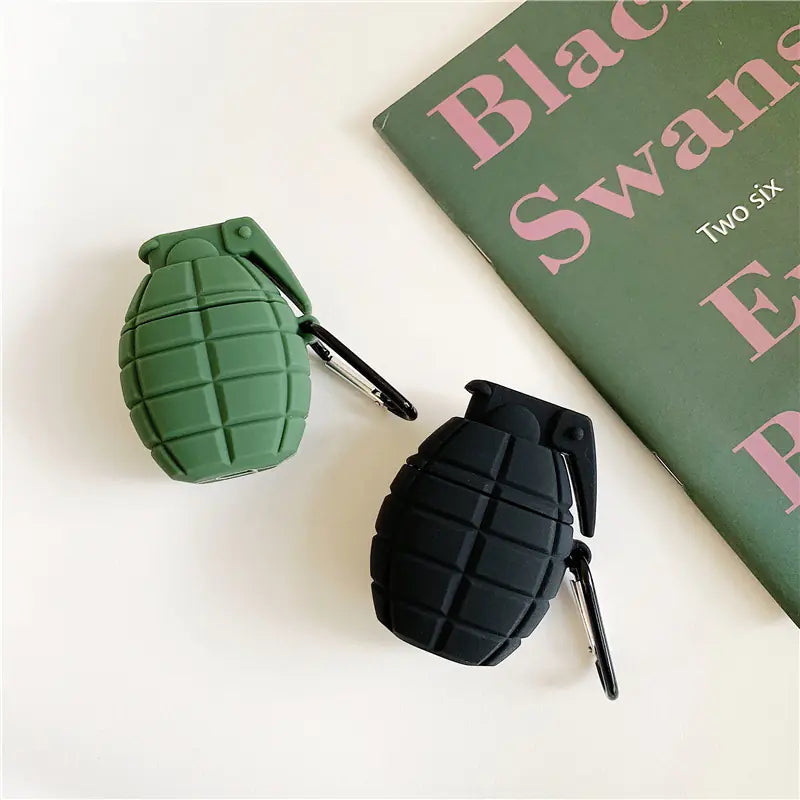 Tactical Grenade AirPods Case – Shockproof Silicone Cover (Gen 2)